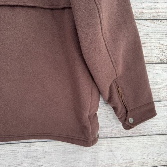 Sorel Jacket Mens Medium Brown Wool Blend Outdoor Full Zip Snap Pockets Workwear - Picture 14 of 14